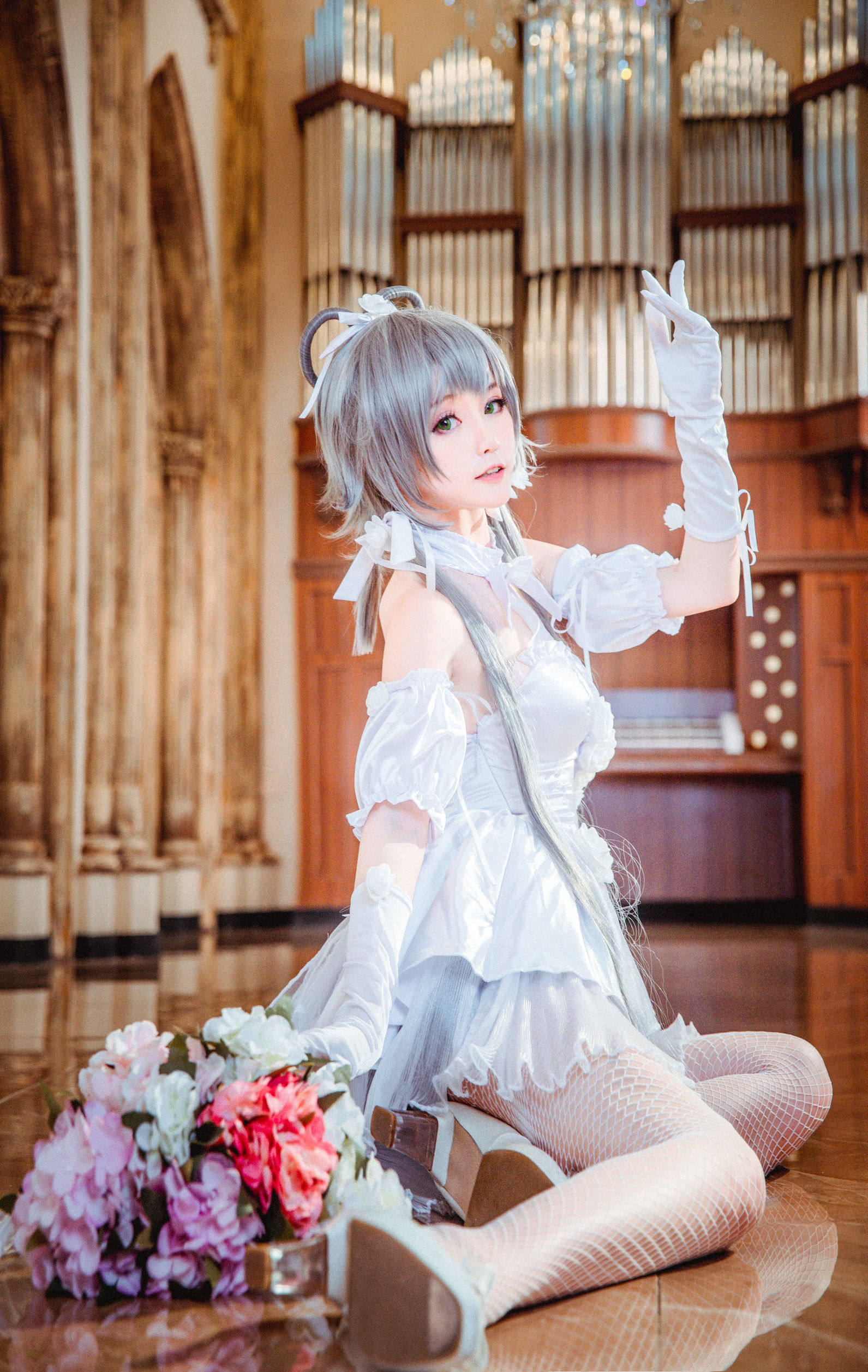 [Cosplay写真]萌宠博主yui金鱼洛天依花嫁插图9
